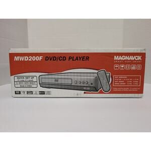 Magnavox MWD200F DVD CD Player with Remote in Box Vintage Electronics